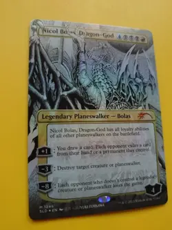 Nicol Bolas. Dragon-God (1246) SLD FOIL Borderless Magic the Gathering Card. - Image 3