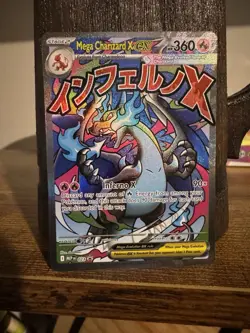 Pokemon Card Mega Charizard X ex Full Art Promo Holo 023 English - Image 1