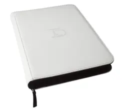 Top Deck 500 Card Ringless Zip Around Binder 9 Pocket Pages Side Load White - Image 2