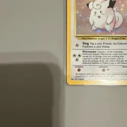 Pokemon Clefairy 5/102 Base Set Holo Rare 40 HP Wizards of the Coast Card - Image 2