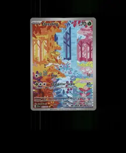 FAN-ART READ DESCRIPTION BELOW HOLO Deeling Card Deeling Pokemon Card p2 - Image 1