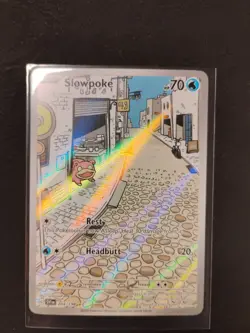 Pokemon TCG Slowpoke 204/198 Illustration Rare, Scarlet and Violet Base Set Card - Image 1