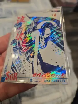 One Piece Collectible Trading Thick Card Stock Boa Hancock OP-SGR-S010 Holo - Image 3