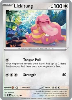 Lickitung - SV05: Temporal Forces 124/162 NM English Pokemon Card - Image 1