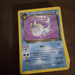 Dark Vaporeon Pokemon Card Team Rocket 45/82 - Image 1
