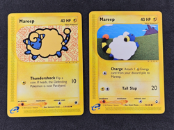 Mareep 2 Card Lot 119/165 & 93/147 Expedition & Aquapolis Pokemon Card LP to NM - Image 1