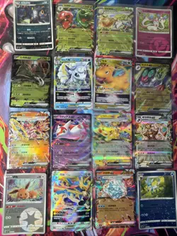 Pokemon 16 Card Lot nm V Max Mega Amazing Ex HOLO Rare Hits Only B89 - Image 1