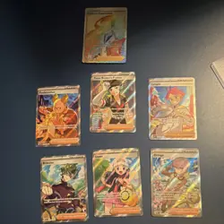 Pokemon card lot Supporter and Trainer 6 Ultra rare 1 rainbow rare. - Image 1