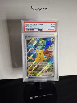 Pikachu 027 Sv: Scarlet & Violet Promo Cards Holo PSA 9 Paldea Evolved ETB - Image 1
