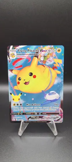 Pokemon TCG Flying Pikachu VMAX Holo Ultra Rare Card 007/025 Mint Condition - Image 1