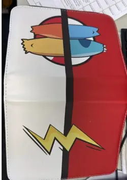 Pokemon Card Binder 400 Capacity 4-Pocket PU Leather Zip Album Balloon Cover - Image 1