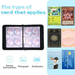 Pokemon Card Binder 400 Capacity 4-Pocket PU Leather Zip Album Balloon Cover - Image 3