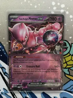 Team Rocket's Mewtwo ex 216 Sv: Scarlet & Violet Promo Card Holo - Image 1