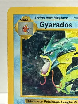 Pokemon Gyarados Shadowless 006/102 Base Set Holo Rare Card - HP - Image 2
