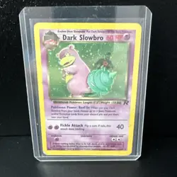 Pokemon Dark Slowbro Team Rocket Holo Rare Unlimited 12/82 60 HP Card - Image 1