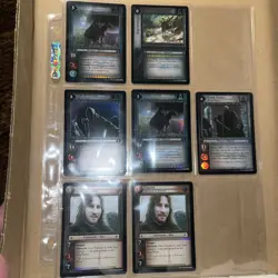 Lotr Lord Of The Rings, Decipher TCG Black Rider FOIL Cards unplayed Lot Of 7 - Image 1