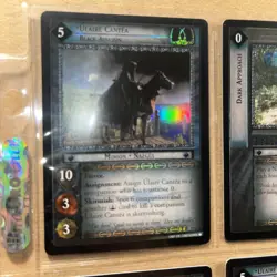 Lotr Lord Of The Rings, Decipher TCG Black Rider FOIL Cards unplayed Lot Of 7 - Image 2