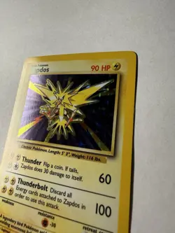 Pokemon TCG Zapdos Base Set Holo Unlimited Rare Card 16/102 - Image 2