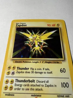 Pokemon TCG Zapdos Base Set Holo Unlimited Rare Card 16/102 - Image 4
