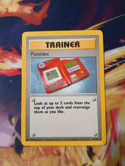 1999 Pokemon TCG Base Set Trainer Card Pokedex 87/102 - Image 1