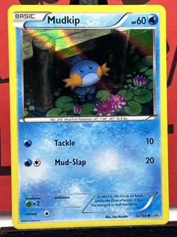 Mudkip 33/160 Early Release HOLO 2014 Primal Clash Common Pokemon Card - Image 3