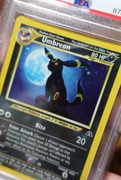 Umbreon 13/75 PSA 7 Holobleed Error Swirl Neo Discovery Holo Rare Pokemon Card - Image 4
