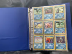 Huge Vintage Pokemon Card Binder Collection 189 Cards - WOTC Era Lot - Image 1