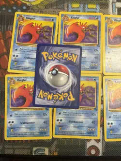 KINGLER - 38/62 - Fossil - Pokemon Card (x7) - Uncommon - Vintage- Set Of 7 💎🔥 - Image 4