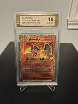 2021 JPN PROMO CARD 25TH ANV ED #001 CHARIZARD-HOLO PGC 10. Canadian Bids Only! - Image 1