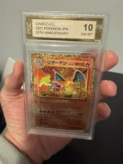 2021 JPN PROMO CARD 25TH ANV ED #001 CHARIZARD-HOLO PGC 10. Canadian Bids Only! - Image 2