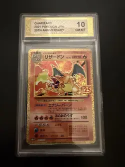 2021 JPN PROMO CARD 25TH ANV ED #001 CHARIZARD-HOLO PGC 10. Canadian Bids Only! - Image 3