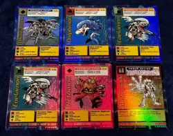 1999 Bandai Digimon Card Holographic Lot of 6 - Octomon St-37s Dolphmon St-35s - Image 1