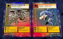 1999 Bandai Digimon Card Holographic Lot of 6 - Octomon St-37s Dolphmon St-35s - Image 3