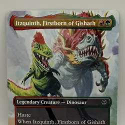 MTG Itzquinth, Firstborn of Gishath Borderless The Lost Caverns of Ixalan NM - Image 1