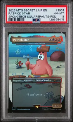 Patrick Star 1931 Spongebob Squarepants: Legends Of Bikini FOIL Mtg PSA 8 *415 - Image 1
