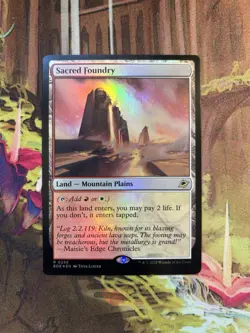 Sacred Foundry NM-Mint Foil English Edge of Eternities MTG - Image 1