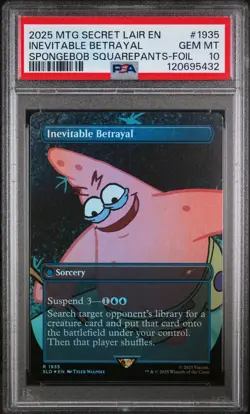 Inevitable Betrayal 1935 Spongebob Squarepants: Internet FOIL Mtg PSA 10 *432 - Image 1
