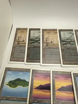 MTG Unlimited Islands + Swamps Basic Lands Lot (14) Magic The Gathering - Image 2