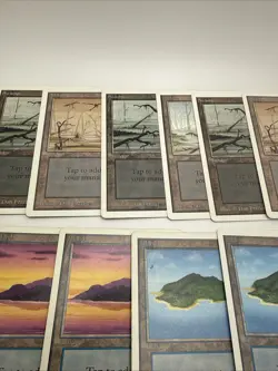 MTG Unlimited Islands + Swamps Basic Lands Lot (14) Magic The Gathering - Image 3