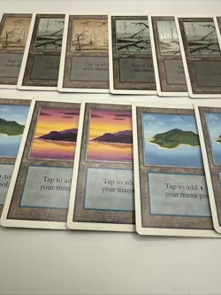 MTG Unlimited Islands + Swamps Basic Lands Lot (14) Magic The Gathering - Image 5