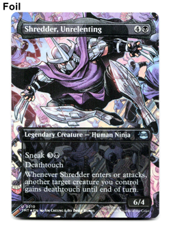 Shredder, Unrelenting (Borderless) - FOIL - [Teenage Mutant Ninja Turtles] MTG - Image 3