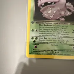 Pokemon Dark Weezing Team Rocket Holo Rare 1st Edition 14/82 WOTC Card - Image 2