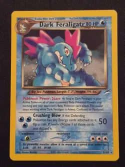 Dark Feraligatr - 5/105 - Pokemon Neo Destiny Unlimited Holo Rare Card WOTC NM - Image 1