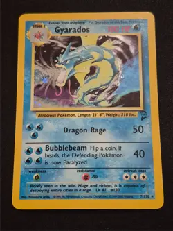 Pokemon Gyarados Base Set 2 7/130 LP - Image 1