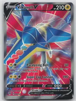 Pokemon Card Vikavolt V (Full Art) Ultra Rare SWSH03: Darkness Ablaze 180/189 - Image 1
