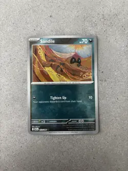 Pokemon TCG - Sandile - 057/086 (Master Ball Pattern) BLK EN Black Bolt English - Image 2