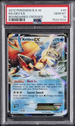 2012 POKEMON B&W BOUNDARIES CROSSED #49 KELDEO EX PSA 10 - Image 1