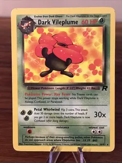 Dark Vileplume - 30/82 - Pokemon Team Rocket Unlimited Rare Card WOTC NM - Image 2