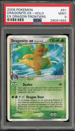Pokemon Dragonite ex EX Dragon Frontiers Holo Ultra Rare #91 PSA 9 Mint - Image 1