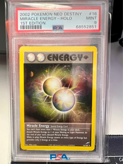 Pokemon Miracle Energy 1st Edition Neo Destiny 16/105 Holo PSA 9 MINT 2002 ENG - Image 1